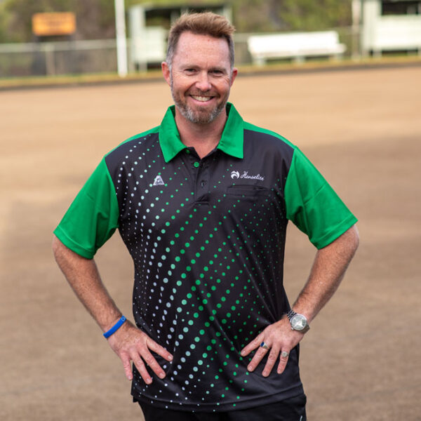 Official Bowls Australia and Henselite logo embroidery