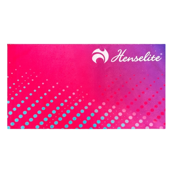 Henselite Velocity Dri-Tec Towel in Purple Pink and Sky Blue