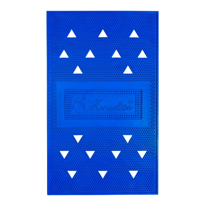Henselite Ultra Grip Lawn Bowls Mat Royal Blue - Top View