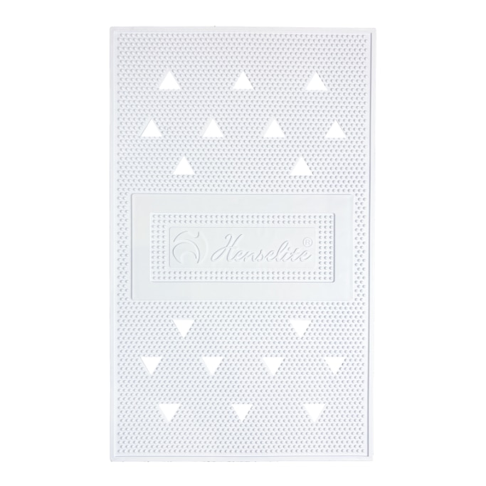 Henselite Ultra Grip Lawn Bowls Mat White - Top View