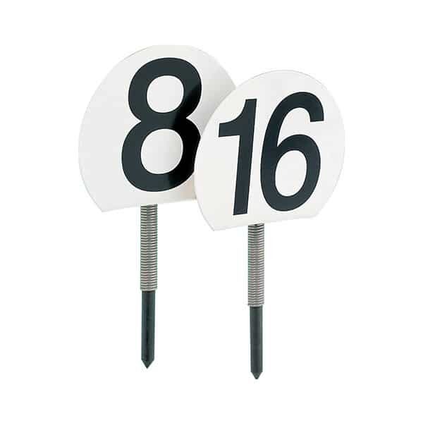 Spring Loaded Lawn Bowls Rink Numbers 1 to 40