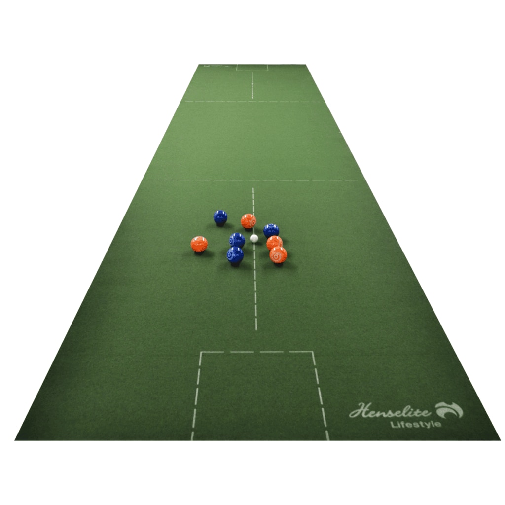 Henselite Lifestyle Indoor Bowls Carpet 30x6 with white markings