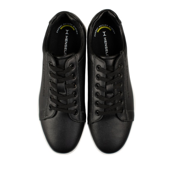 Henselite Leisure Soul Casual Leather Lawn Bowls Shoes Black