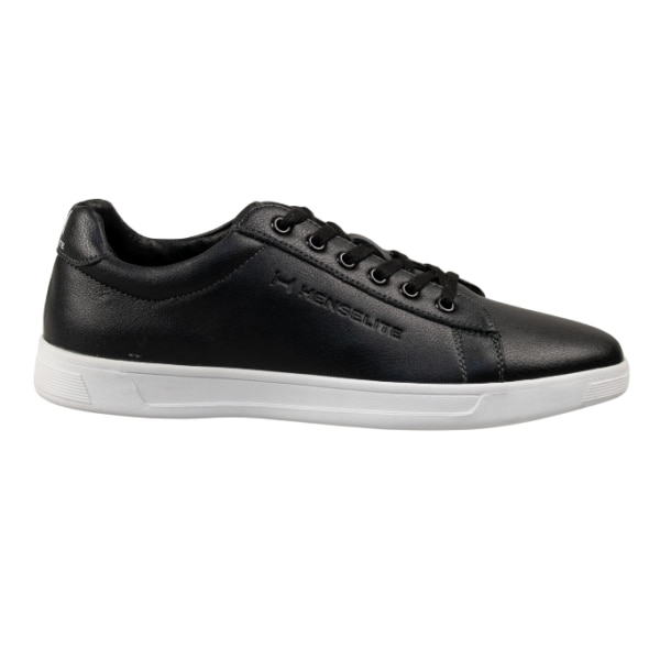 Henselite Leisure Soul White Leather Bowls Shoes Side View